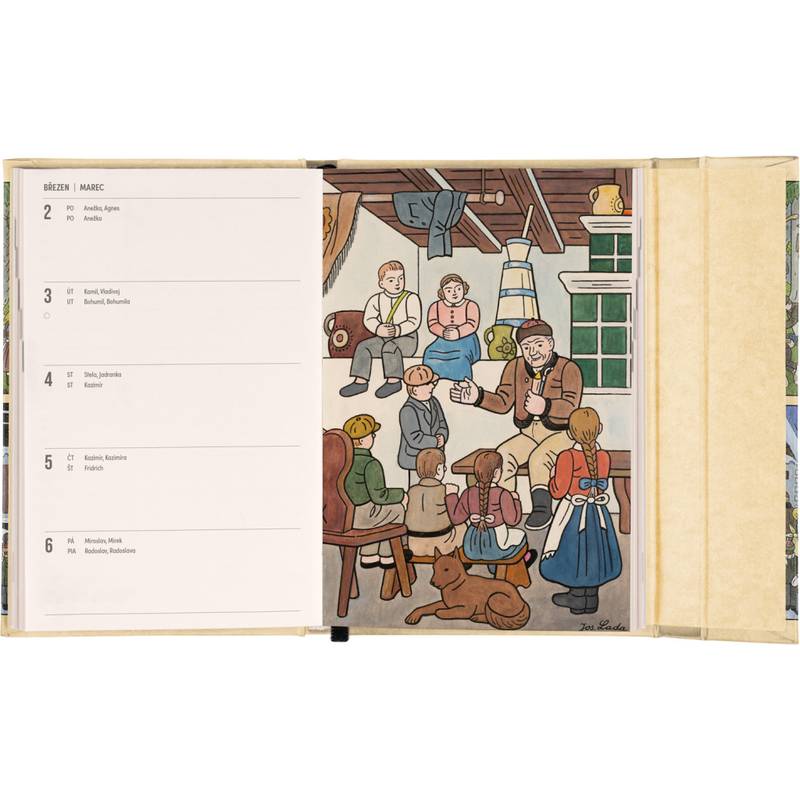 NOTIQUE Týždenný magnetický diár Josef Lada 2026, 11 x 16 cm NOTIQUE Týždenný magnetický diár Josef Lada 2026, 11 x 16 cm