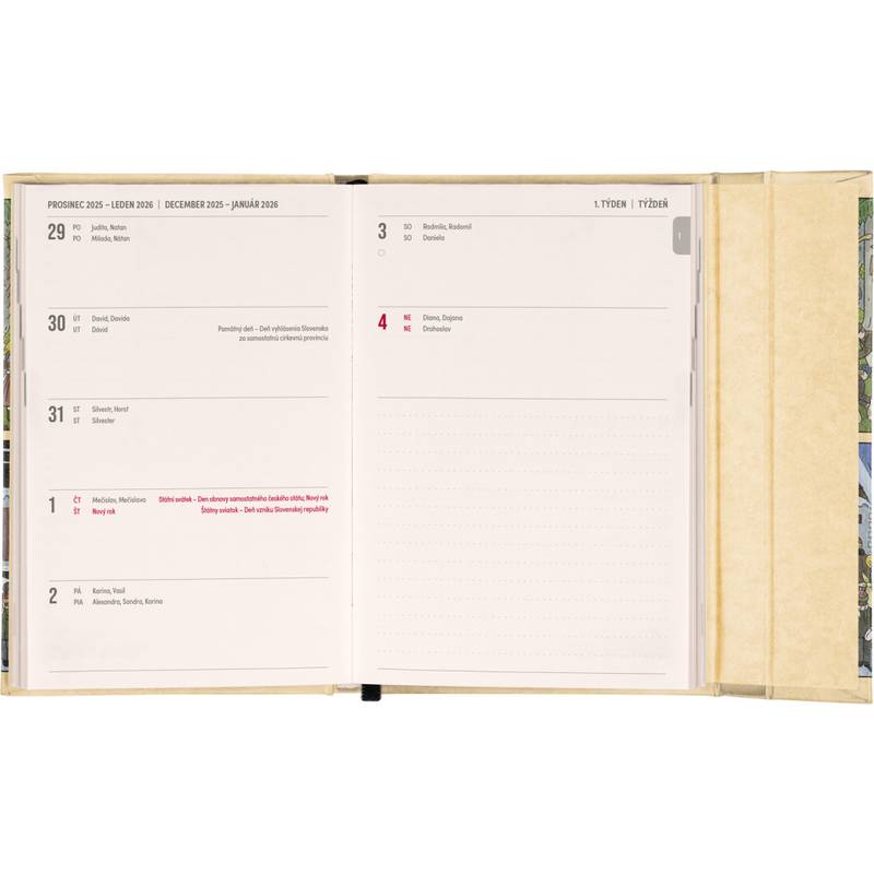 NOTIQUE Týždenný magnetický diár Josef Lada 2026, 11 x 16 cm NOTIQUE Týždenný magnetický diár Josef Lada 2026, 11 x 16 cm
