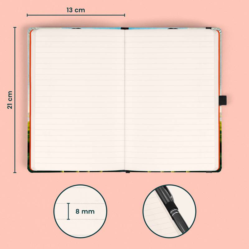 NOTIQUE Notes Tulipány Kateřiny Winterové, linajkovaný, 13 x 21 cm NOTIQUE Notes Tulipány Kateřiny Winterové, linajkovaný, 13 x 21 cm