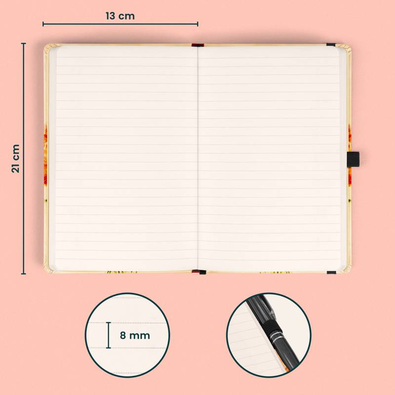 NOTIQUE Notes Maky Kateřiny Winterové, linajkovaný, 13 x 21 cm NOTIQUE Notes Maky Kateřiny Winterové, linajkovaný, 13 x 21 cm