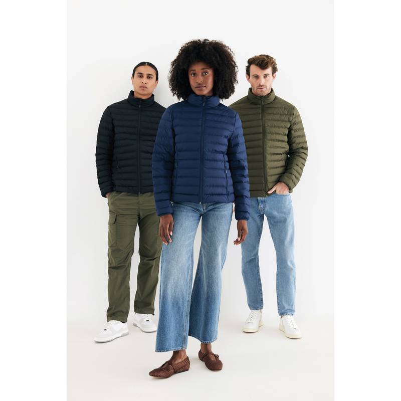 IQONIQ Maiko pánská prošívaná bunda z rec. polyesteru, černá IQONIQ Maiko pánská prošívaná bunda z rec. polyesteru, černá