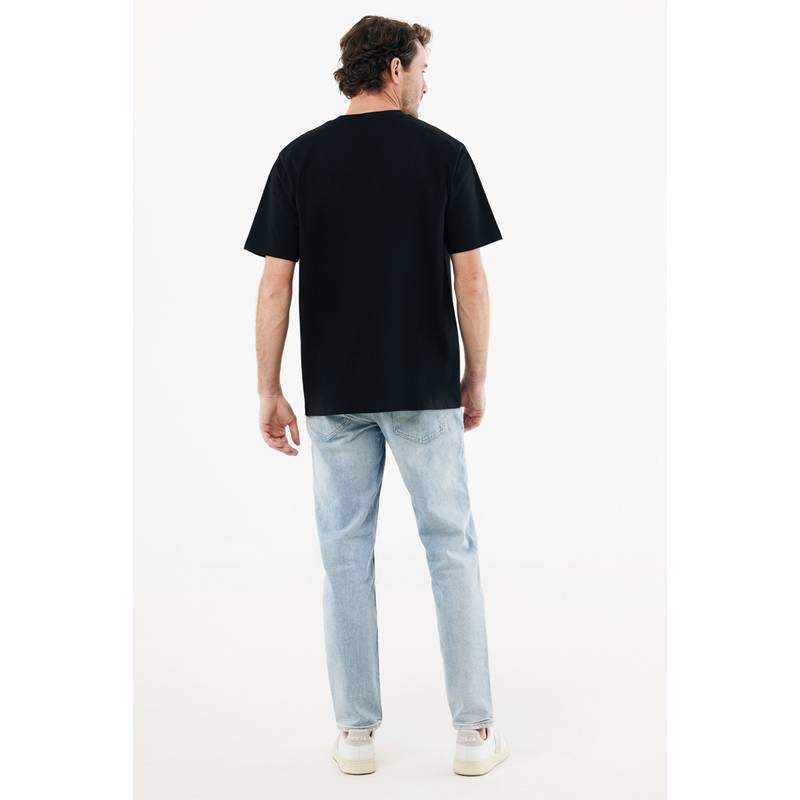 IQONIQ Nikko triko z hrubé recyklované bavlny, černá IQONIQ Nikko triko z hrubé recyklované bavlny, černá