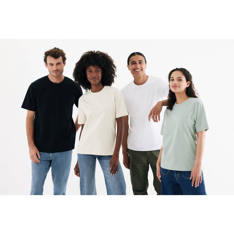 IQONIQ Nikko triko z hrubé recyklované bavlny, černá IQONIQ Nikko triko z hrubé recyklované bavlny, černá