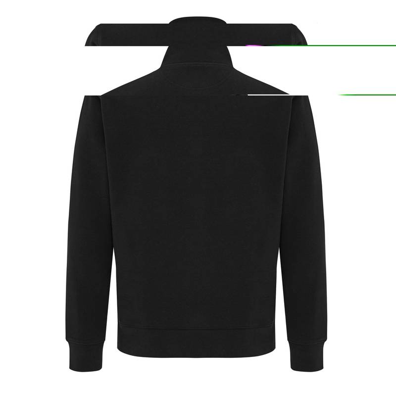 IQONIQ Elgon sveter s krátkym zipsom z recyklovanej bavlny, čierna IQONIQ Elgon sveter s krátkym zipsom z recyklovanej bavlny, čierna