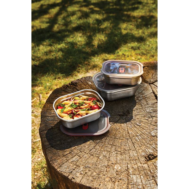 Set 3 krabiček na jídlo – malá, střední, velká Black+Blum, šedá Set 3 krabiček na jídlo – malá, střední, velká Black+Blum, šedá