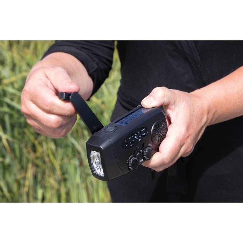 RescueWave RCS nouzové rádio z recyklovaného plastu, černá RescueWave RCS nouzové rádio z recyklovaného plastu, černá