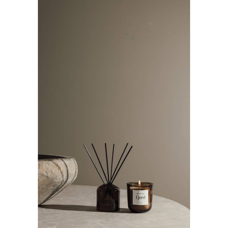 VINGA Nordic Essence svícen, modrá - hnědá dark VINGA Nordic Essence svícen, modrá - hnědá dark