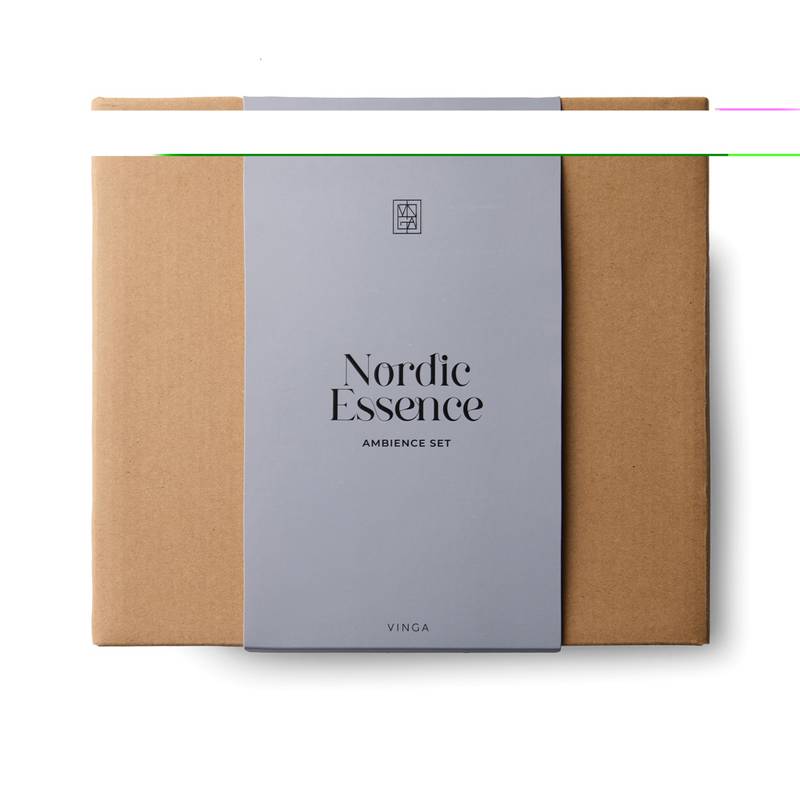 VINGA Nordic Essence svícen, modrá - hnědá dark VINGA Nordic Essence svícen, modrá - hnědá dark