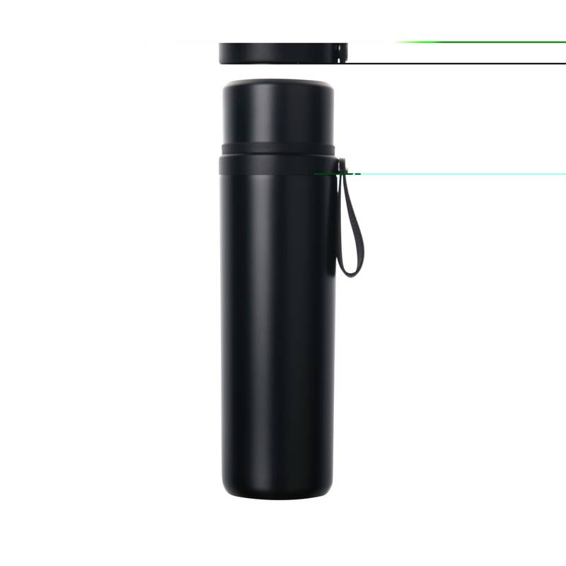 VINGA Tono RCS termoska s dvojitým pohárom 750 ML, čierna VINGA Tono RCS termoska s dvojitým pohárom 750 ML, čierna