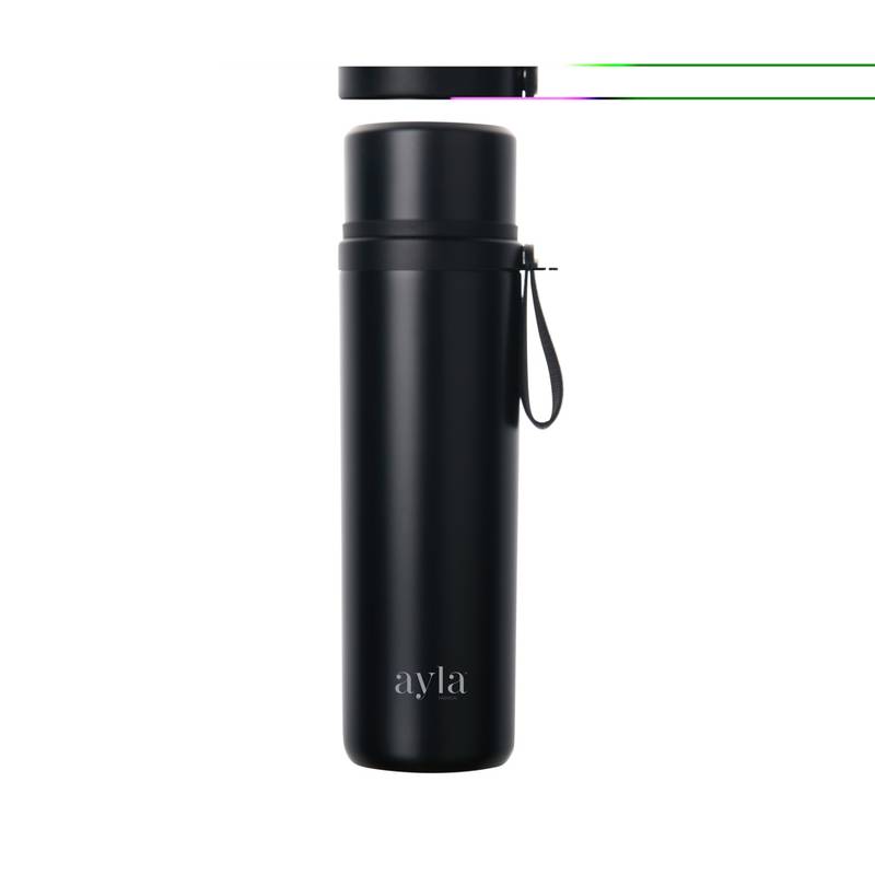 VINGA Tono RCS termoska s dvojitým pohárom 750 ML, čierna VINGA Tono RCS termoska s dvojitým pohárom 750 ML, čierna