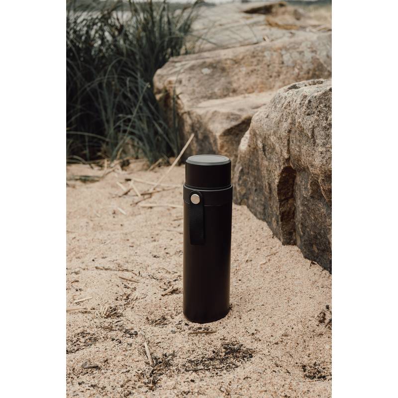 VINGA Tono RCS termoska s dvojitým pohárom 750 ML, čierna VINGA Tono RCS termoska s dvojitým pohárom 750 ML, čierna