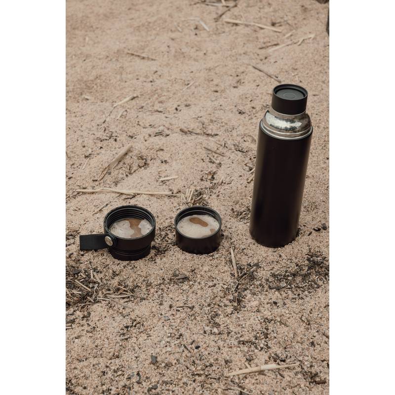 VINGA Tono RCS termoska s dvojitým pohárom 750 ML, čierna VINGA Tono RCS termoska s dvojitým pohárom 750 ML, čierna