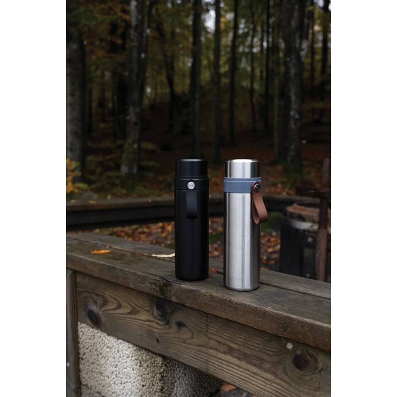 VINGA Tono RCS termoska s dvojitým pohárom 750 ML, čierna VINGA Tono RCS termoska s dvojitým pohárom 750 ML, čierna