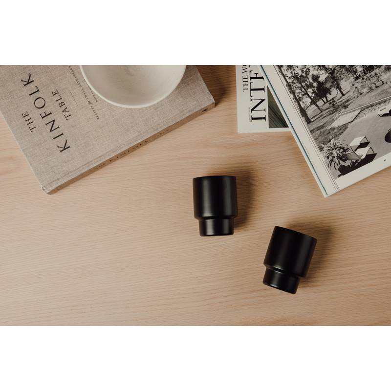 VINGA Nagano RCS recyklované nerezové hrníčky, sada 2 ks, černá VINGA Nagano RCS recyklované nerezové hrníčky, sada 2 ks, černá