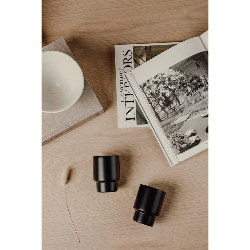 VINGA Nagano RCS recyklované nerezové hrníčky, sada 2 ks, černá VINGA Nagano RCS recyklované nerezové hrníčky, sada 2 ks, černá