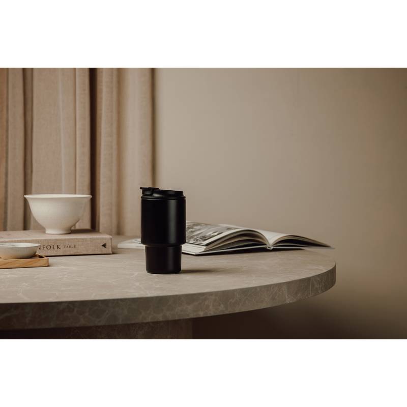 VINGA Nagano RCS cestovný hrnček 350 ML, čierna VINGA Nagano RCS cestovný hrnček 350 ML, čierna