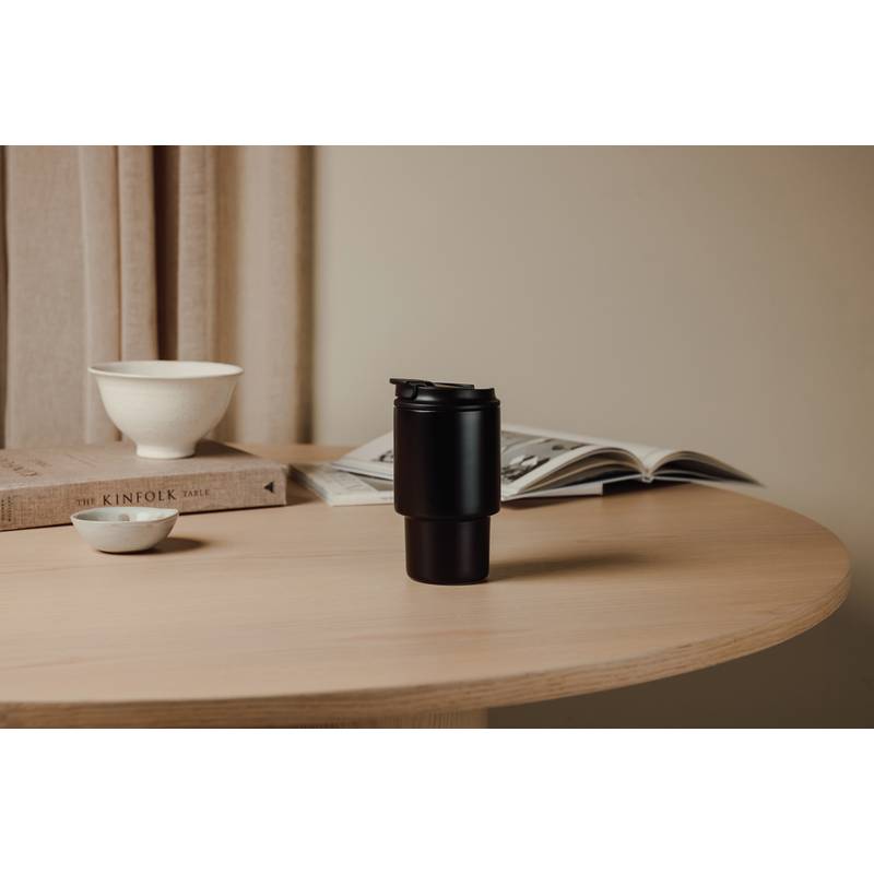 VINGA Nagano RCS cestovný hrnček 350 ML, čierna VINGA Nagano RCS cestovný hrnček 350 ML, čierna