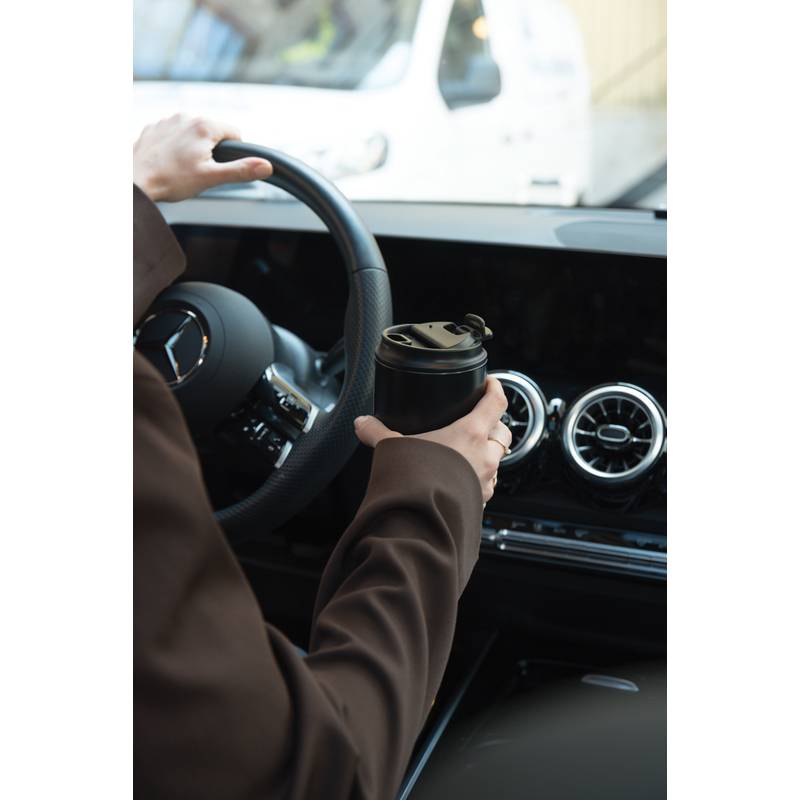 VINGA Nagano RCS cestovný hrnček 350 ML, čierna VINGA Nagano RCS cestovný hrnček 350 ML, čierna