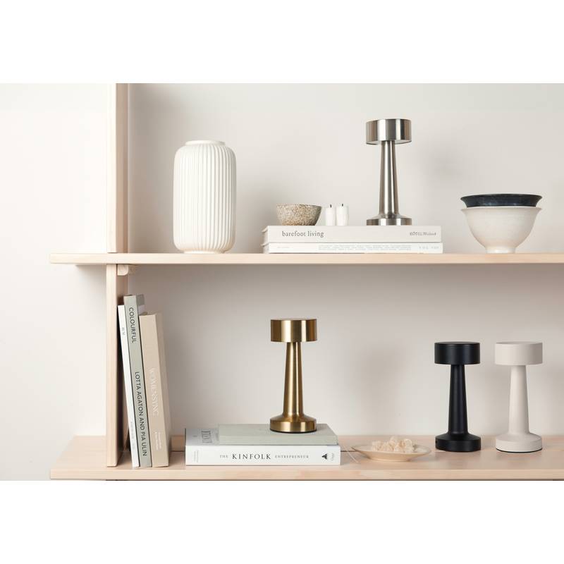 Stolní lampa VINGA Maris z RCS recykl. ABS, šedá Stolní lampa VINGA Maris z RCS recykl. ABS, šedá