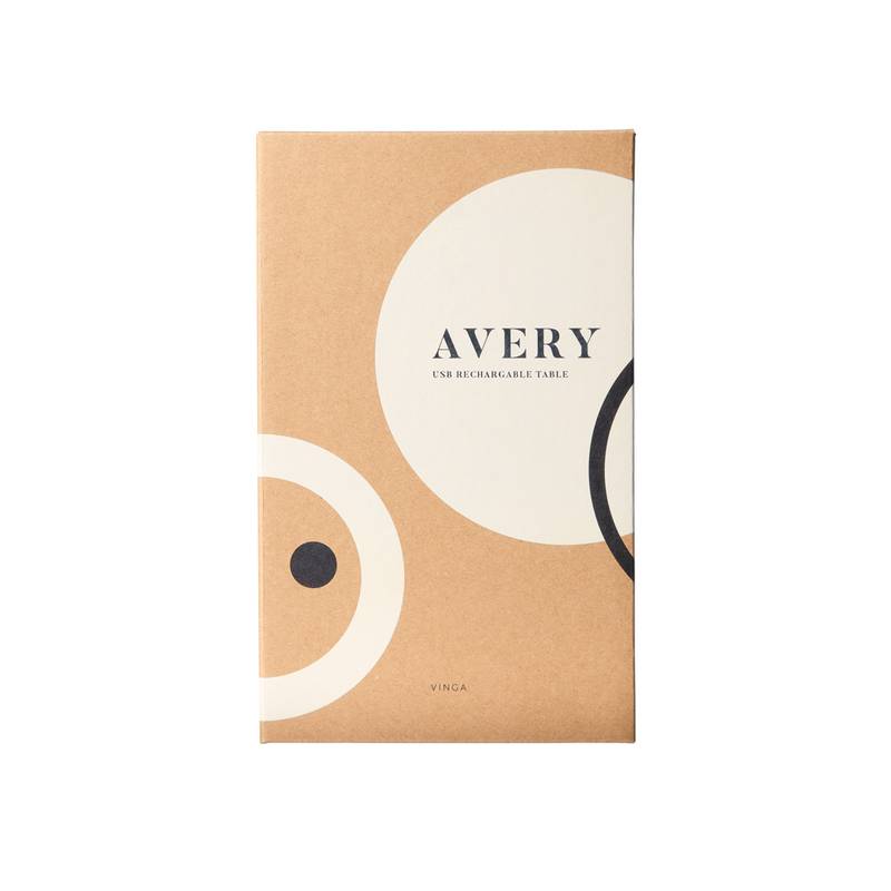 VINGA Avery RCS stolní lampa, hnědá greige VINGA Avery RCS stolní lampa, hnědá greige