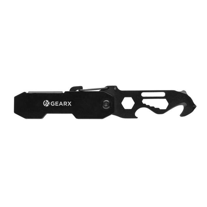 Gear X skládací EDC nářadí s karabinou, černá Gear X skládací EDC nářadí s karabinou, černá