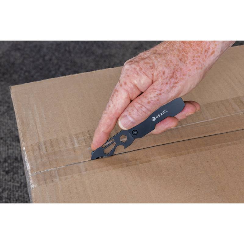 Gear X skládací EDC nářadí s karabinou, černá Gear X skládací EDC nářadí s karabinou, černá