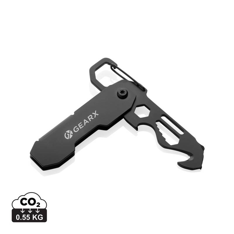 Gear X skládací EDC nářadí s karabinou, černá Gear X skládací EDC nářadí s karabinou, černá