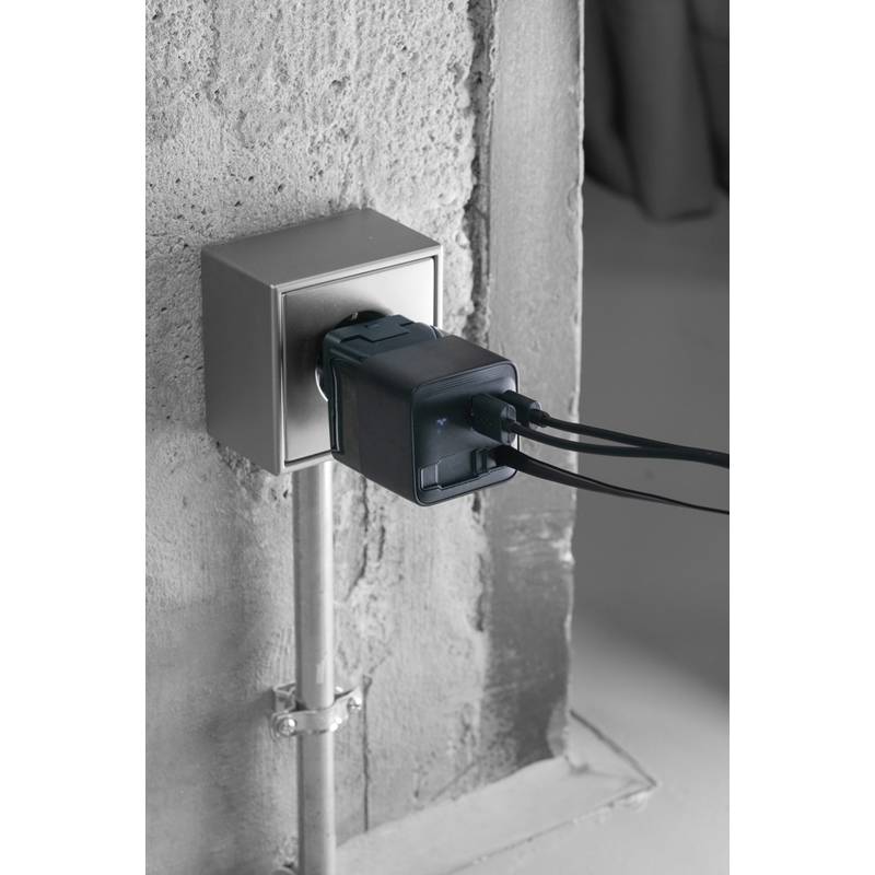 Urban Vitamin Mendocino 65W GaN nabíječka s nabíjecím kabelem, černá Urban Vitamin Mendocino 65W GaN nabíječka s nabíjecím kabelem, černá