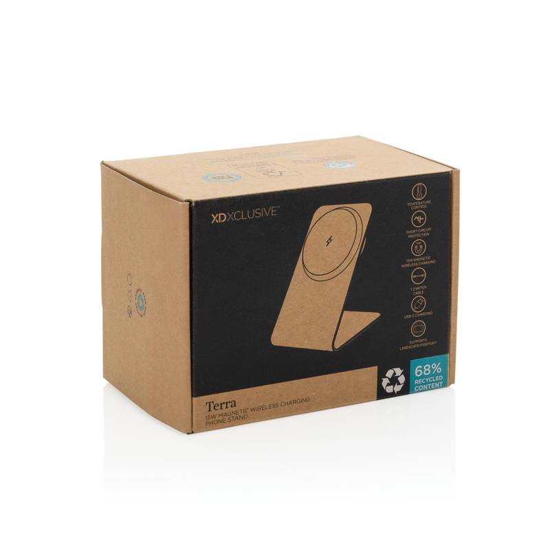 Terra hliníkový stojan na těl. s bezdrátov. nabíjením 15W, šedá Terra hliníkový stojan na těl. s bezdrátov. nabíjením 15W, šedá