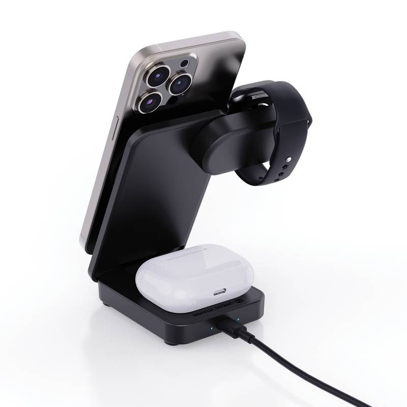 3v1 magnet. nabíječka Urban Vitamin Arcadia RCS rplastic 15W, černá 3v1 magnet. nabíječka Urban Vitamin Arcadia RCS rplastic 15W, černá