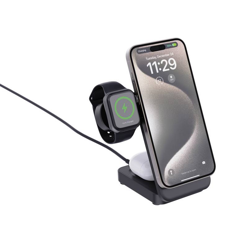 3v1 magnet. nabíječka Urban Vitamin Arcadia RCS rplastic 15W, černá 3v1 magnet. nabíječka Urban Vitamin Arcadia RCS rplastic 15W, černá