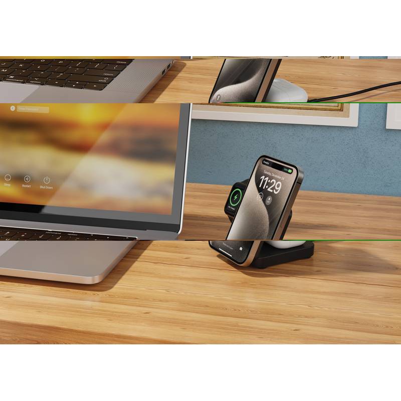 3v1 magnet. nabíječka Urban Vitamin Arcadia RCS rplastic 15W, černá 3v1 magnet. nabíječka Urban Vitamin Arcadia RCS rplastic 15W, černá