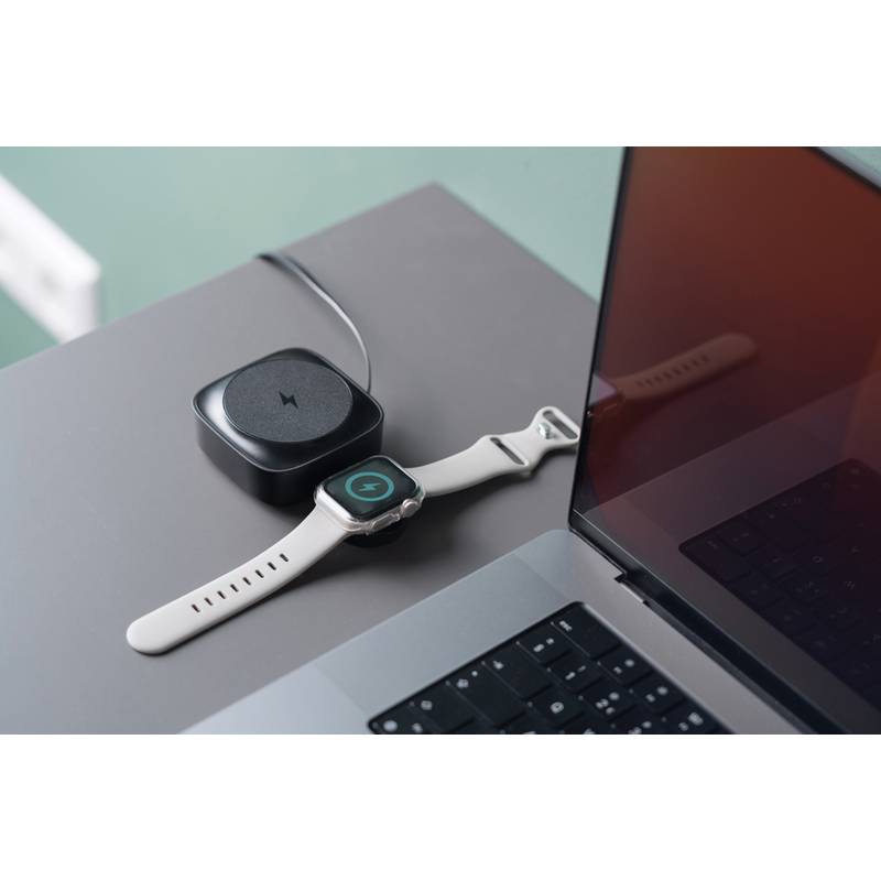 Urban Vitamin Goleta 2v1 15W magnetická bezdrôtová nabíjačka, čierna Urban Vitamin Goleta 2v1 15W magnetická bezdrôtová nabíjačka, čierna