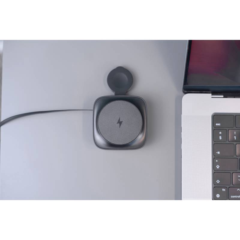 Urban Vitamin Goleta 2v1 15W magnetická bezdrôtová nabíjačka, čierna Urban Vitamin Goleta 2v1 15W magnetická bezdrôtová nabíjačka, čierna