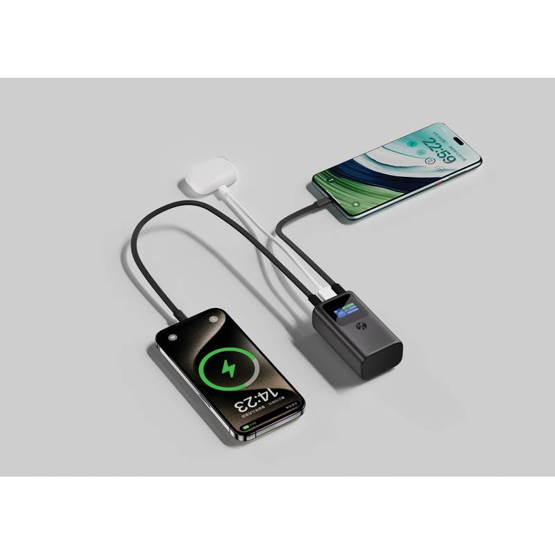 Urban Vitamin Campbell 55W 10 000 mAh kapesní powerbanka, šedá Urban Vitamin Campbell 55W 10 000 mAh kapesní powerbanka, šedá