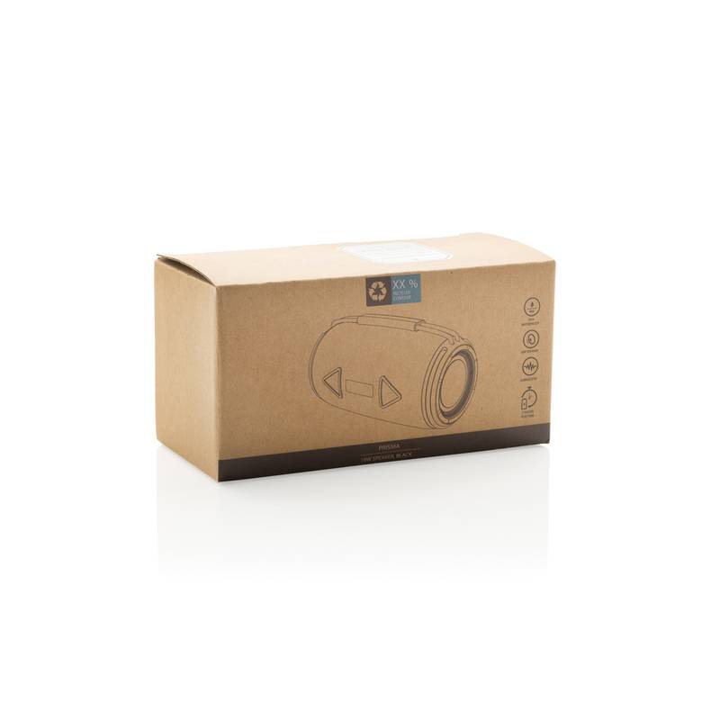 Prisma voděodolný IPX 4, 16W reproduktor z rec. plastu RCS, černá Prisma voděodolný IPX 4, 16W reproduktor z rec. plastu RCS, černá