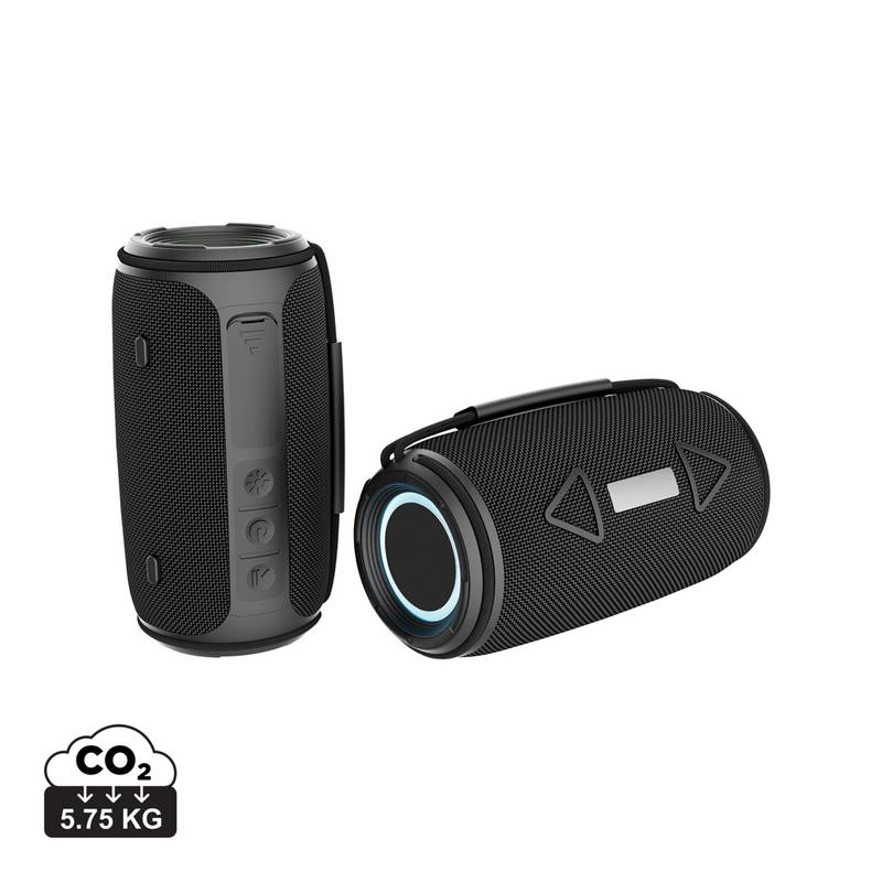 Prisma voděodolný IPX 4, 16W reproduktor z rec. plastu RCS, černá Prisma voděodolný IPX 4, 16W reproduktor z rec. plastu RCS, černá