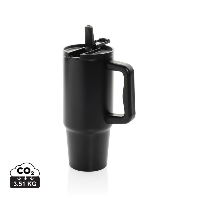 Embrace neprotékající tumbler z recykl. nerez. oceli 900ml, černá Embrace neprotékající tumbler z recykl. nerez. oceli 900ml, černá