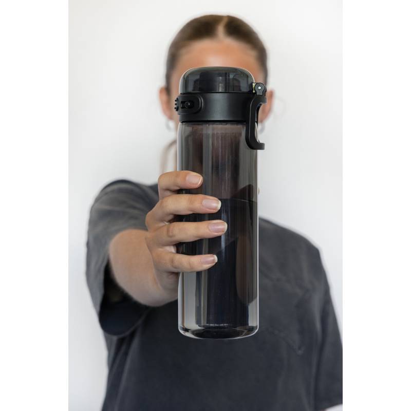 Fľaša na vodu SipnLock RCS RPET 800 ml, nepretek., športová, čierna Fľaša na vodu SipnLock RCS RPET 800 ml, nepretek., športová, čierna