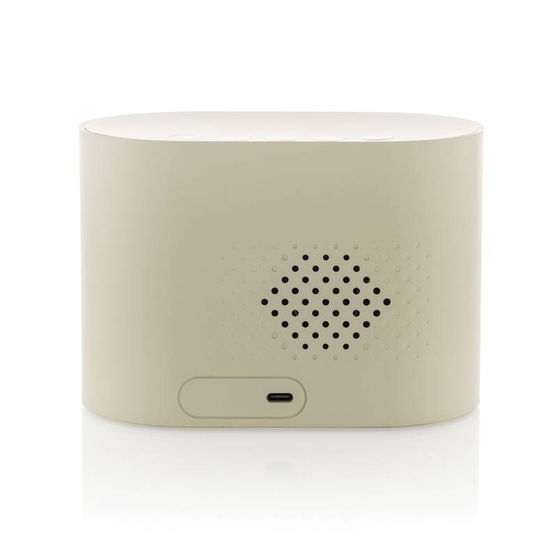 LumaRise RCS budík s bílým šumem z recyklovaného plastu, hnědá béžová LumaRise RCS budík s bílým šumem z recyklovaného plastu, hnědá béžová