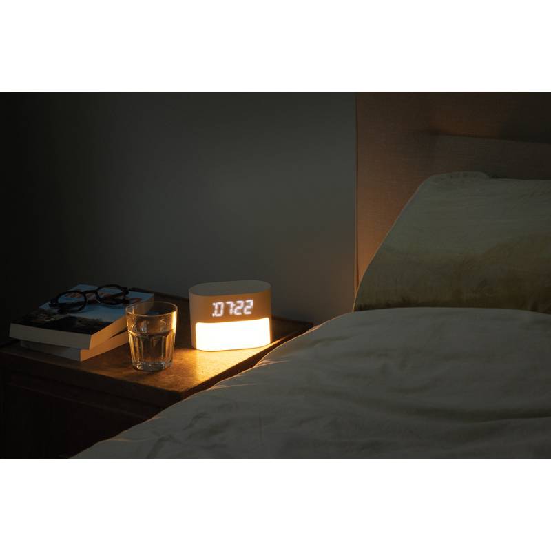 LumaRise RCS budík s bílým šumem z recyklovaného plastu, hnědá béžová LumaRise RCS budík s bílým šumem z recyklovaného plastu, hnědá béžová