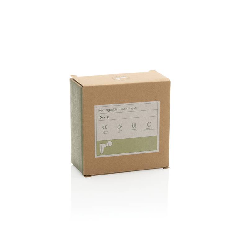 Revix RCS recyklovaná plastová masážní pistole, černá Revix RCS recyklovaná plastová masážní pistole, černá