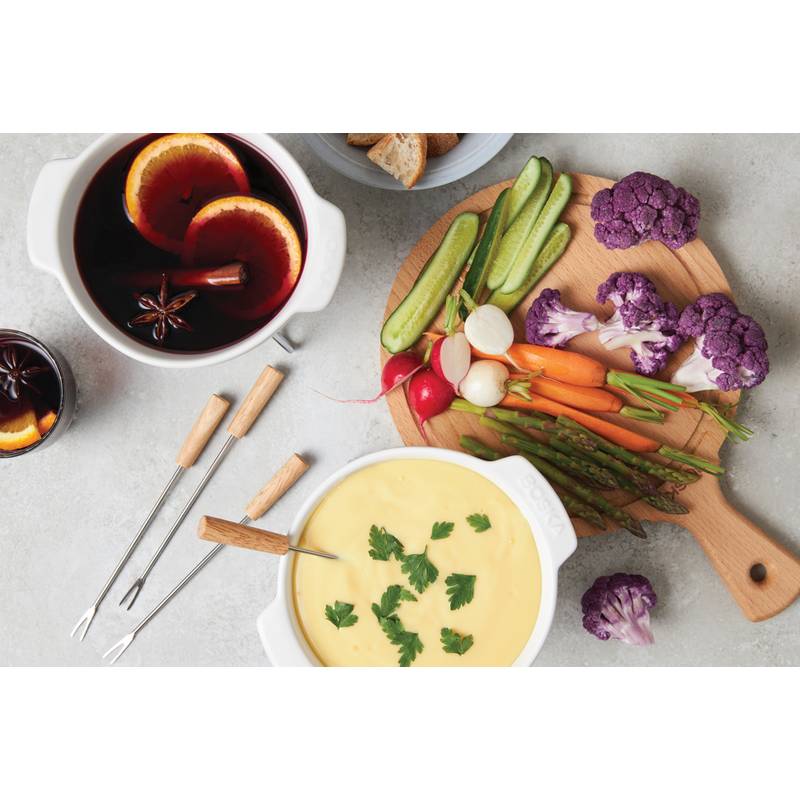 BOSKA souprava na sýrové fondue Party – 750 ml, bílá BOSKA souprava na sýrové fondue Party – 750 ml, bílá