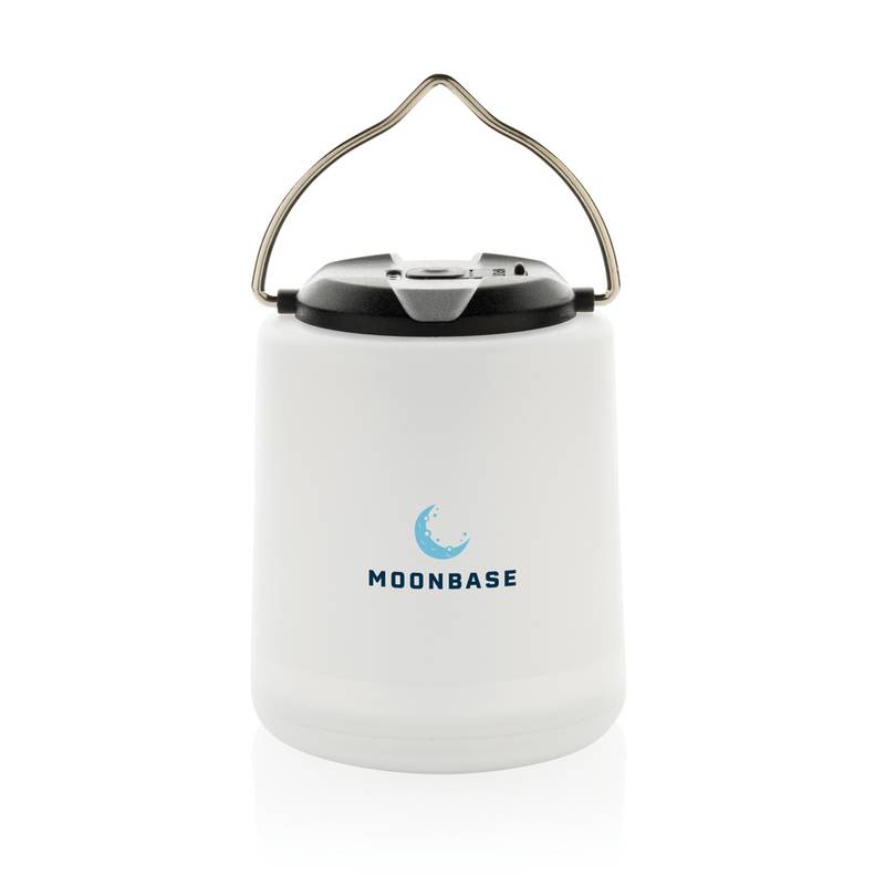 Limio přenosná nabíjecí stolní lampa z rec. plastu RCS, bílá Limio přenosná nabíjecí stolní lampa z rec. plastu RCS, bílá