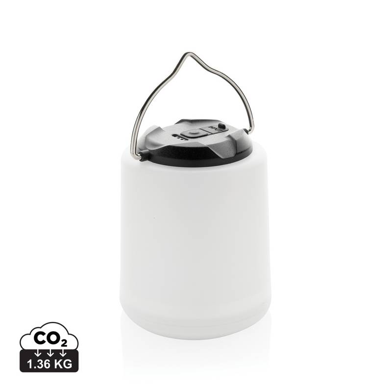 Limio prenosná nabíjateľná stolová lampa z rec. plastu RCS, biela Limio prenosná nabíjateľná stolová lampa z rec. plastu RCS, biela