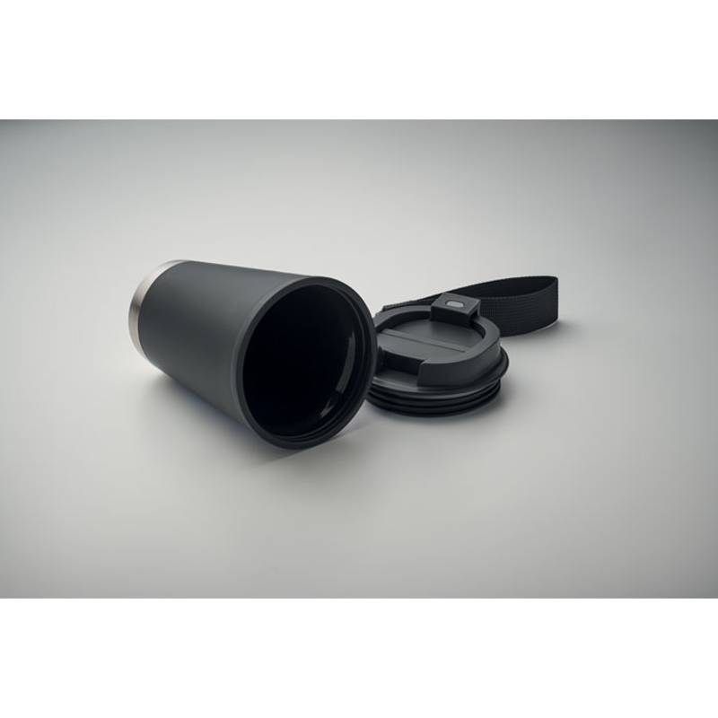 Dvoustěnný pohárek 300 ml, černá Dvoustěnný pohárek 300 ml, černá