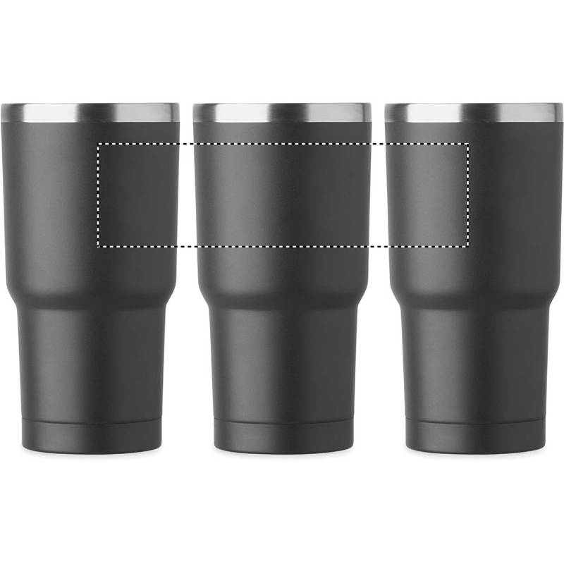 Dvoustěnný pohárek 550 ml, černá Dvoustěnný pohárek 550 ml, černá