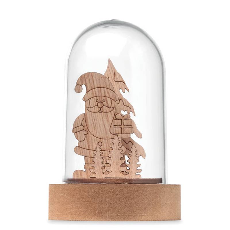 Vianočná LED ozdoba, hnedá Wood Vianočná LED ozdoba, hnedá Wood