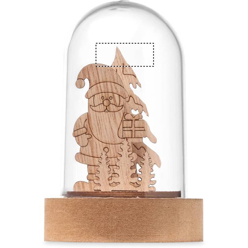 Vianočná LED ozdoba, hnedá Wood Vianočná LED ozdoba, hnedá Wood