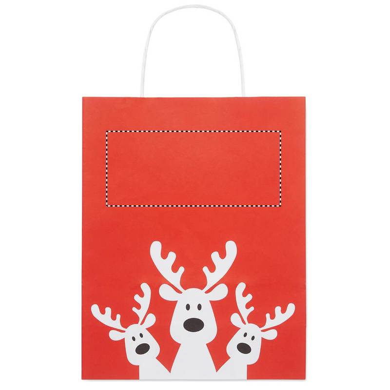 Darčeková papierová taška malá, červená Darčeková papierová taška malá, červená